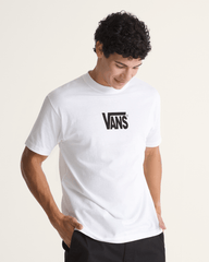 Stretch Logo T-Shirt in White / Black | Vans sale