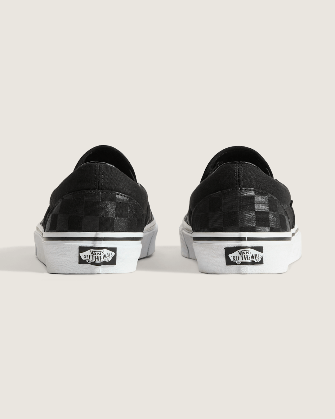 Classic Checkerboard Slip-On Black/Black Shoe | Vans on sale