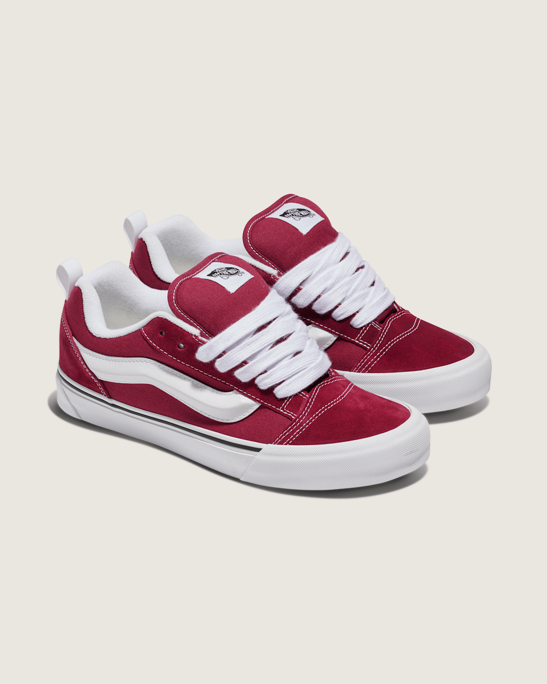 Knu Skool Shoe in Rhododendron Red | Vans on sale