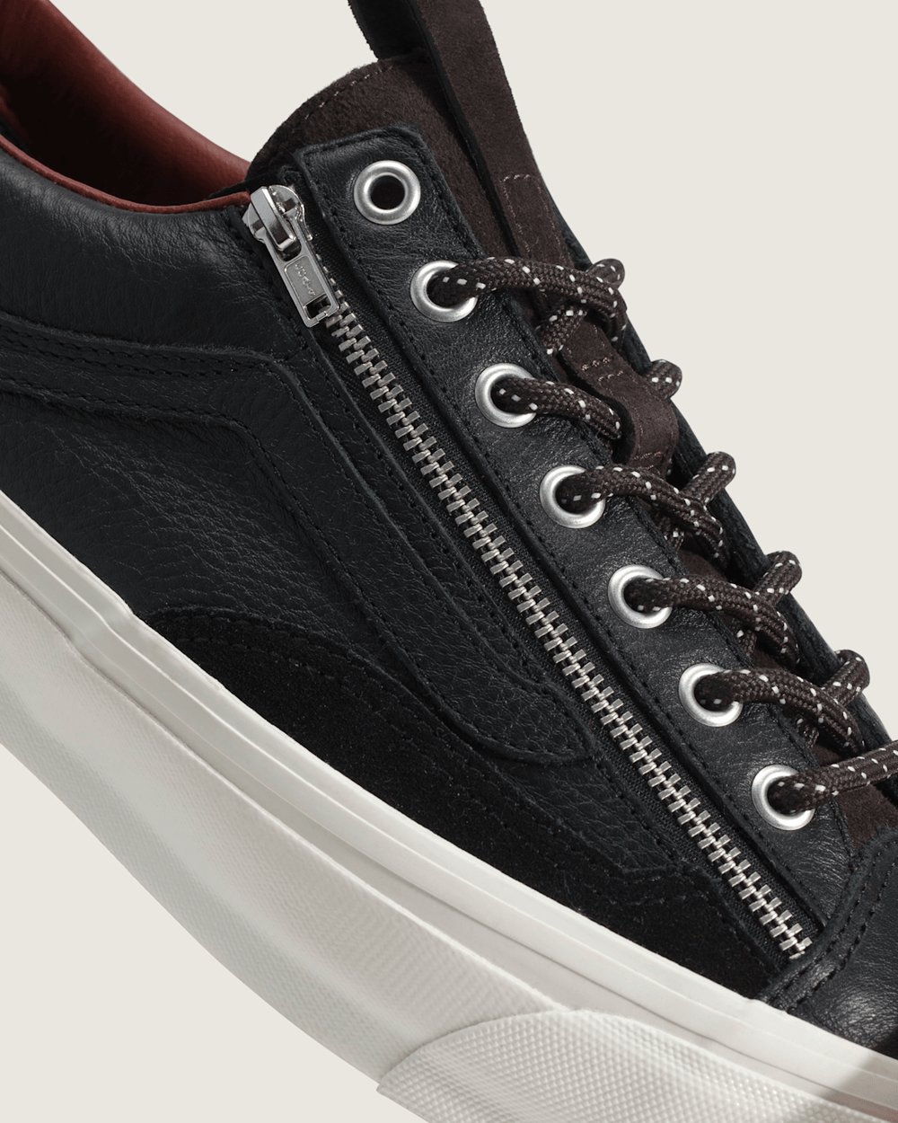 Premium Old Skool Zip Shoe in Black | Vans near me