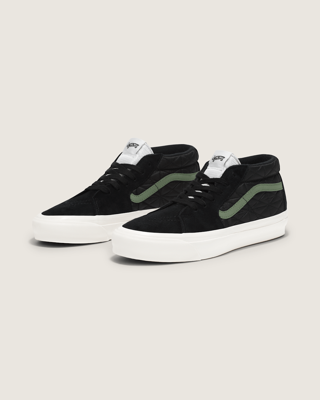 Premium Sk8-Mid Shoe in Black / Green | Vans sale