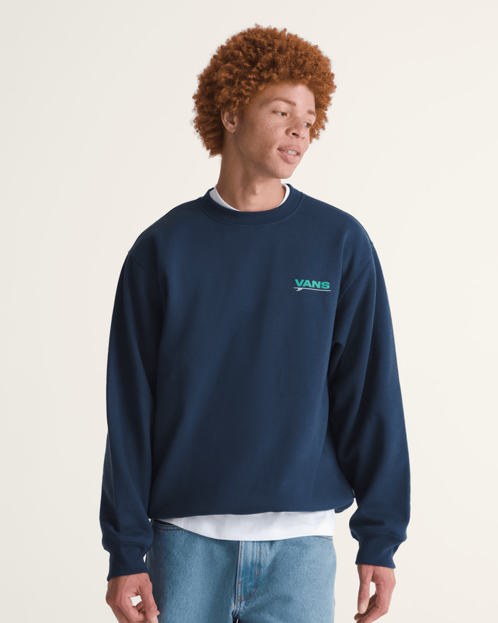 Palms Crew Sweatshirt in Dress Blues | Vans online