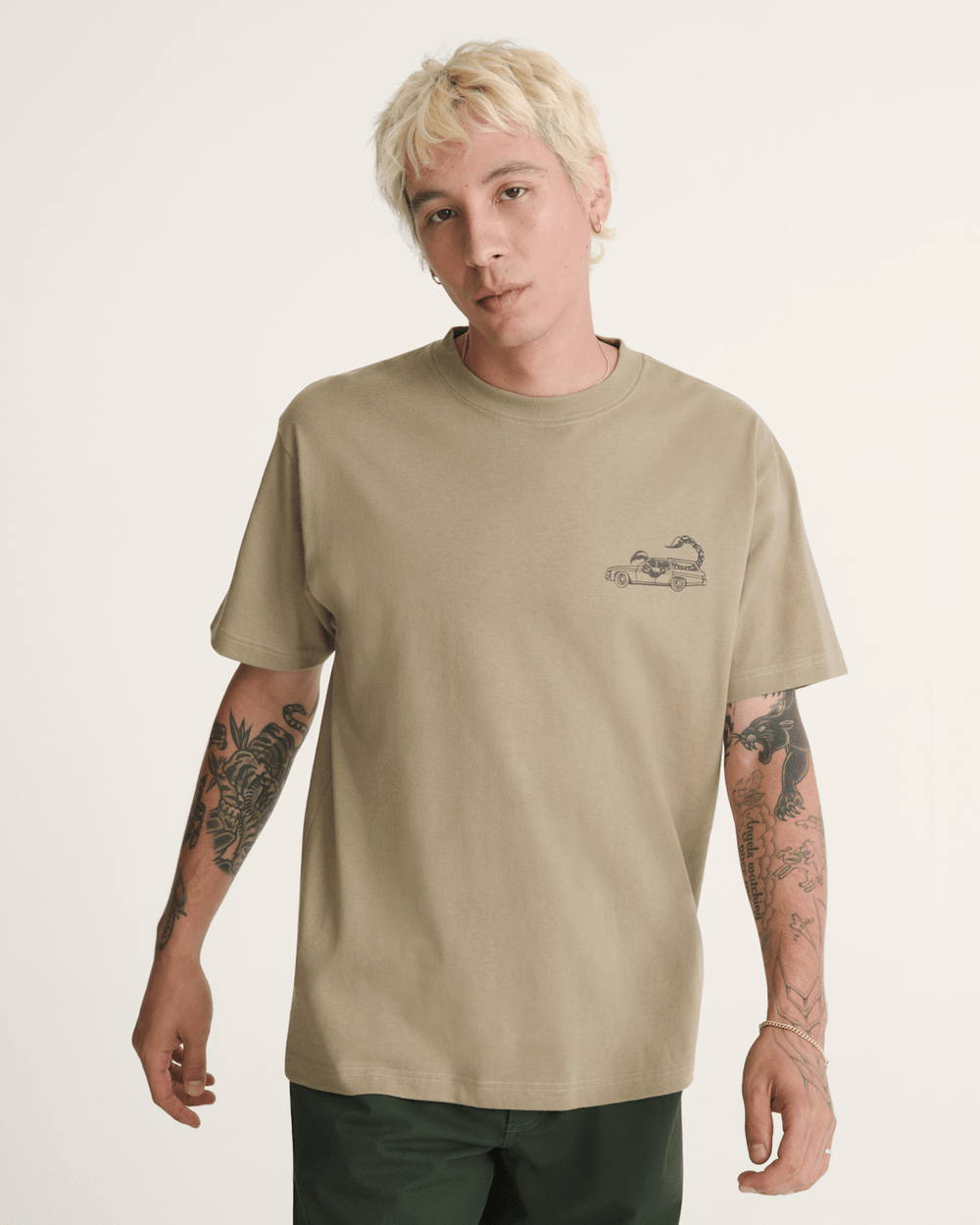 Sting Wagon T-Shirt in Bay Leaf Green | Vans near me