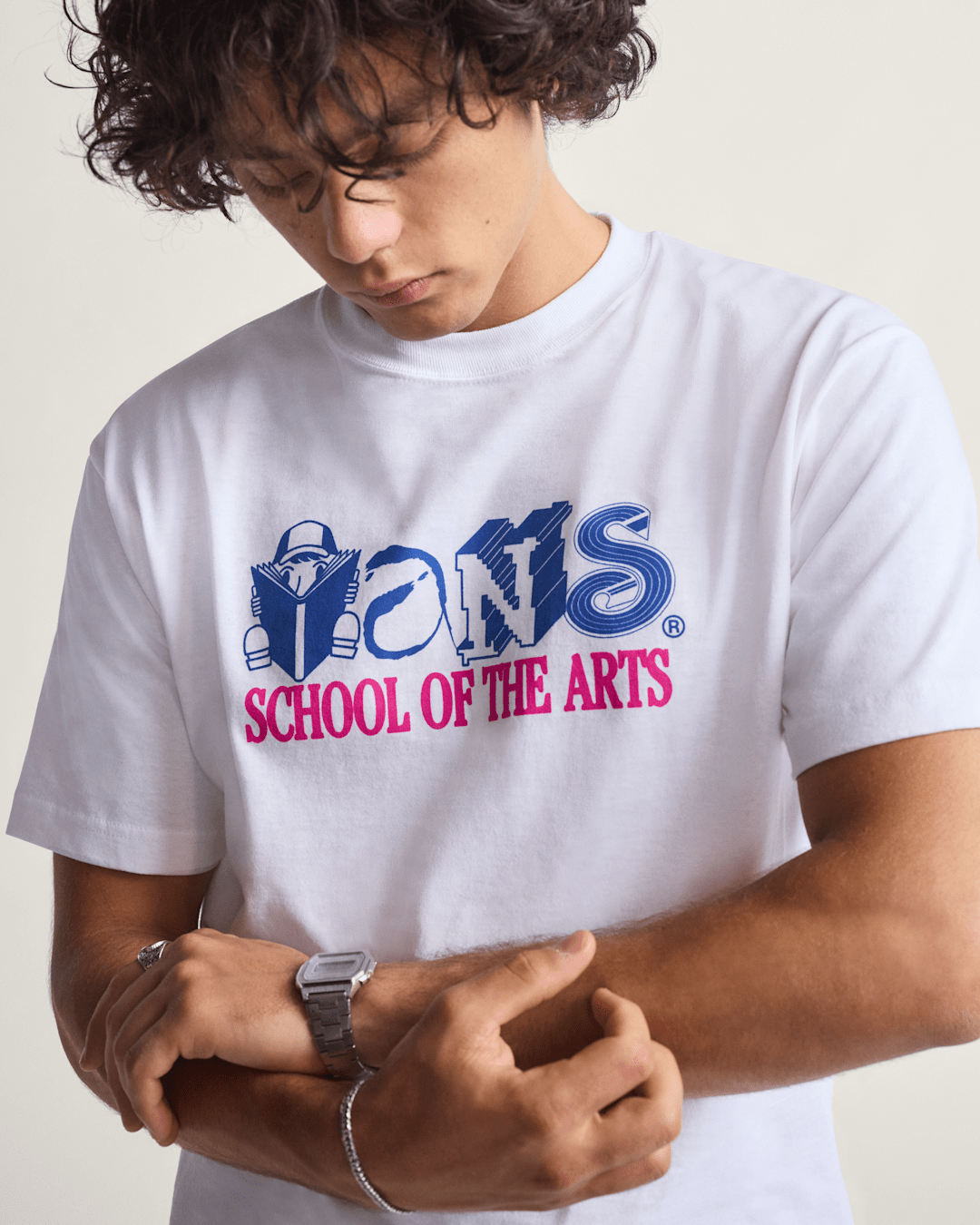 Art Skool T-Shirt in White | Vans sale