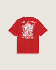 Deck the Walls T-Shirt in Red | Vans sale