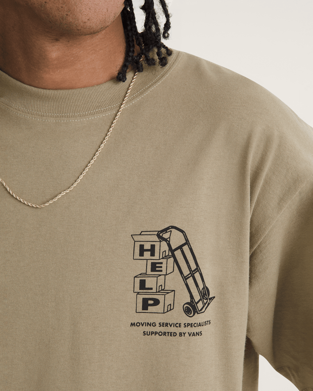Moving Co T-Shirt in Bay Leaf Brown | Vans sale