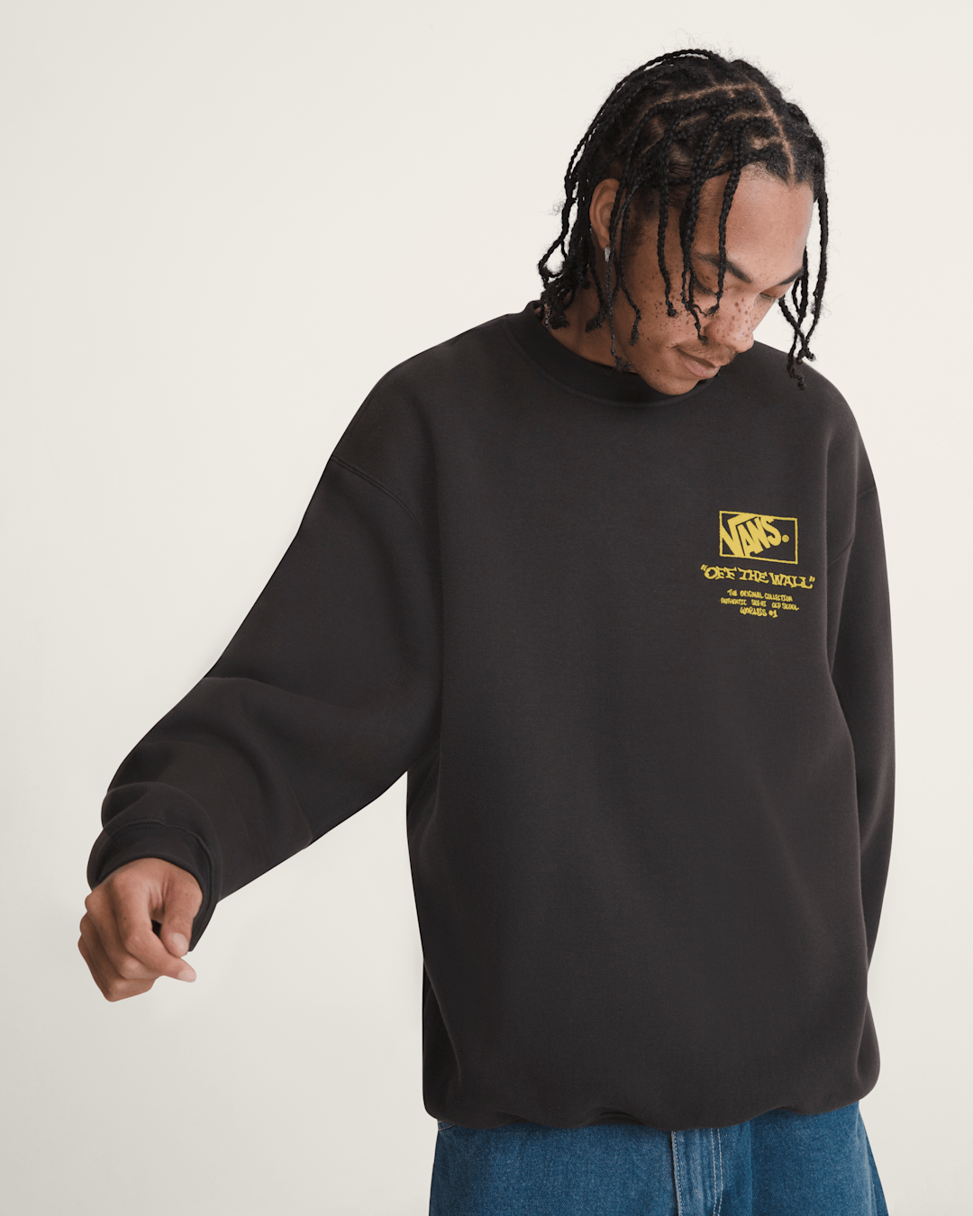 Circle Bones Formula Crew Sweatshirt in Black | Vans on sale