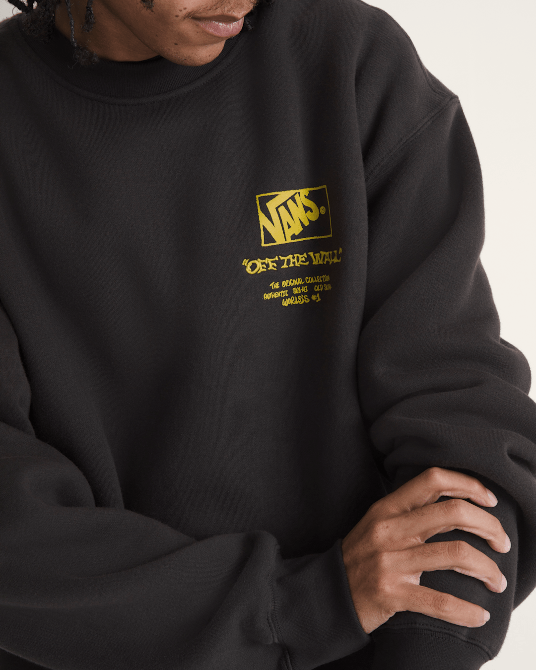Circle Bones Formula Crew Sweatshirt in Black | Vans on sale