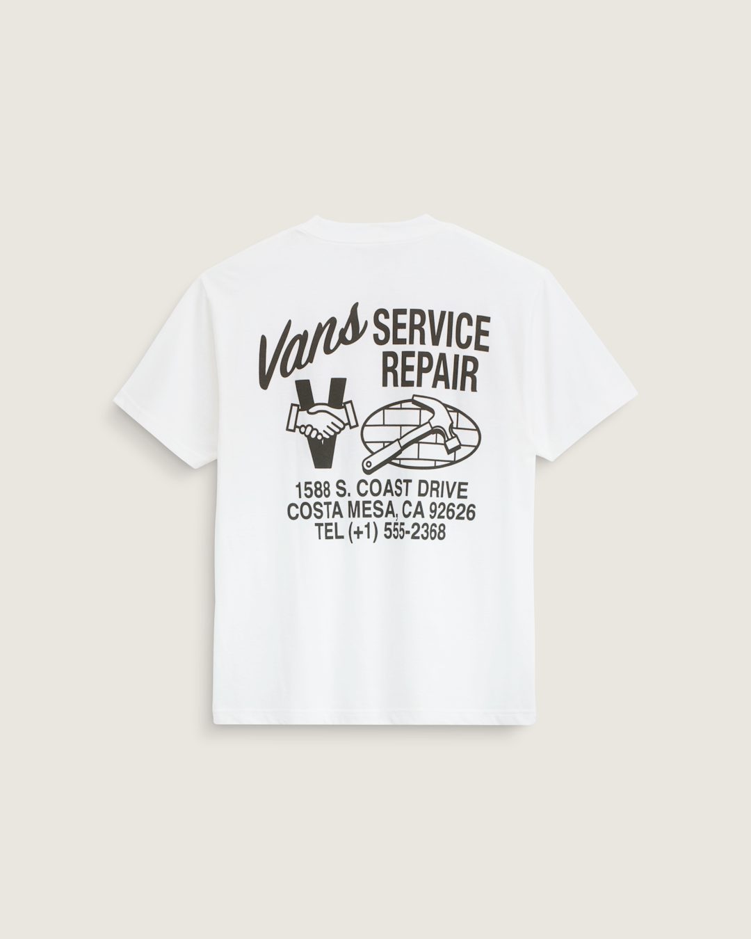 Service Repair T-Shirt in White | Vans near me