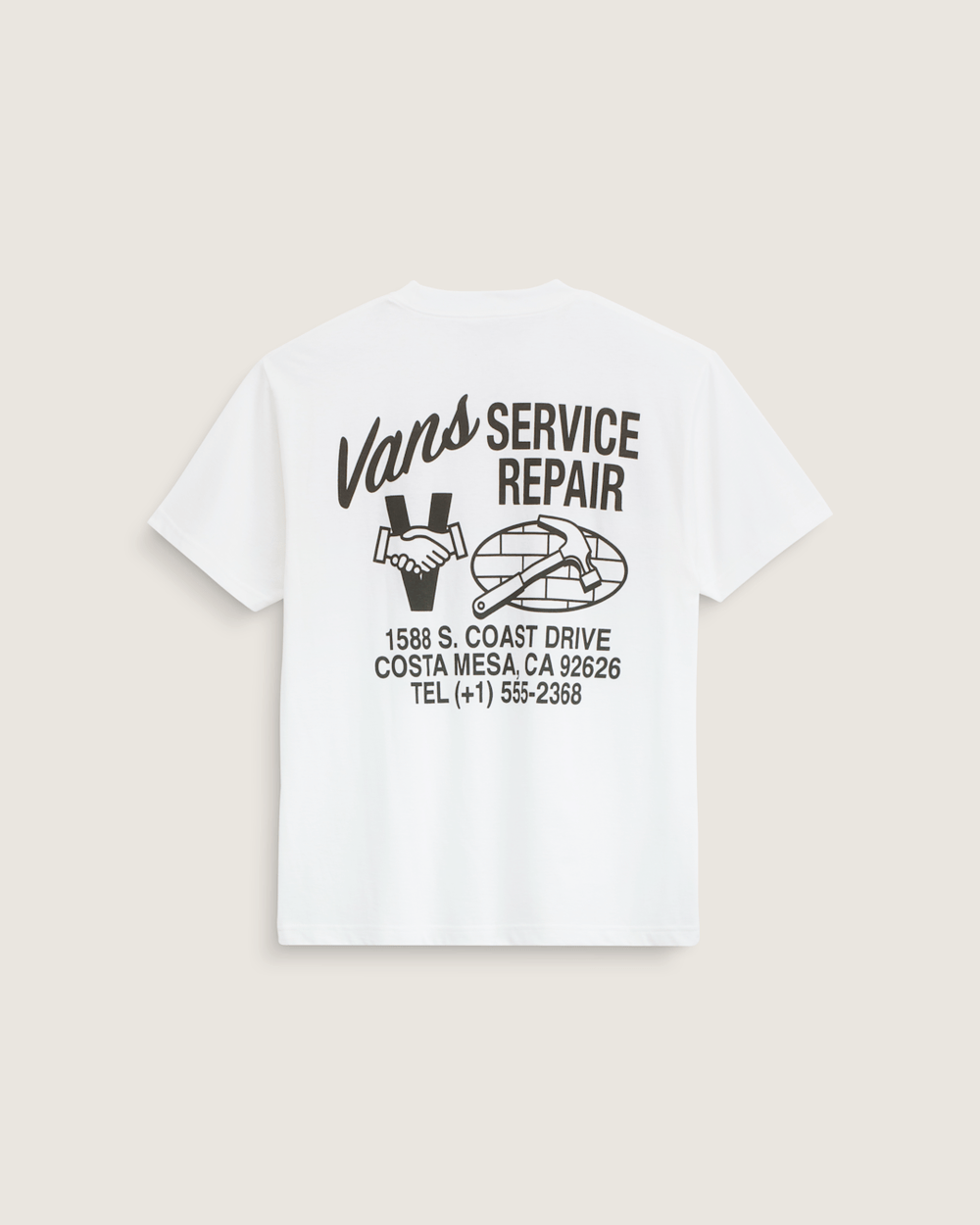 Service Repair T-Shirt in White | Vans near me