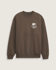 Circle Bones Formula Crew Sweatshirt in Coal Brown | Vans online