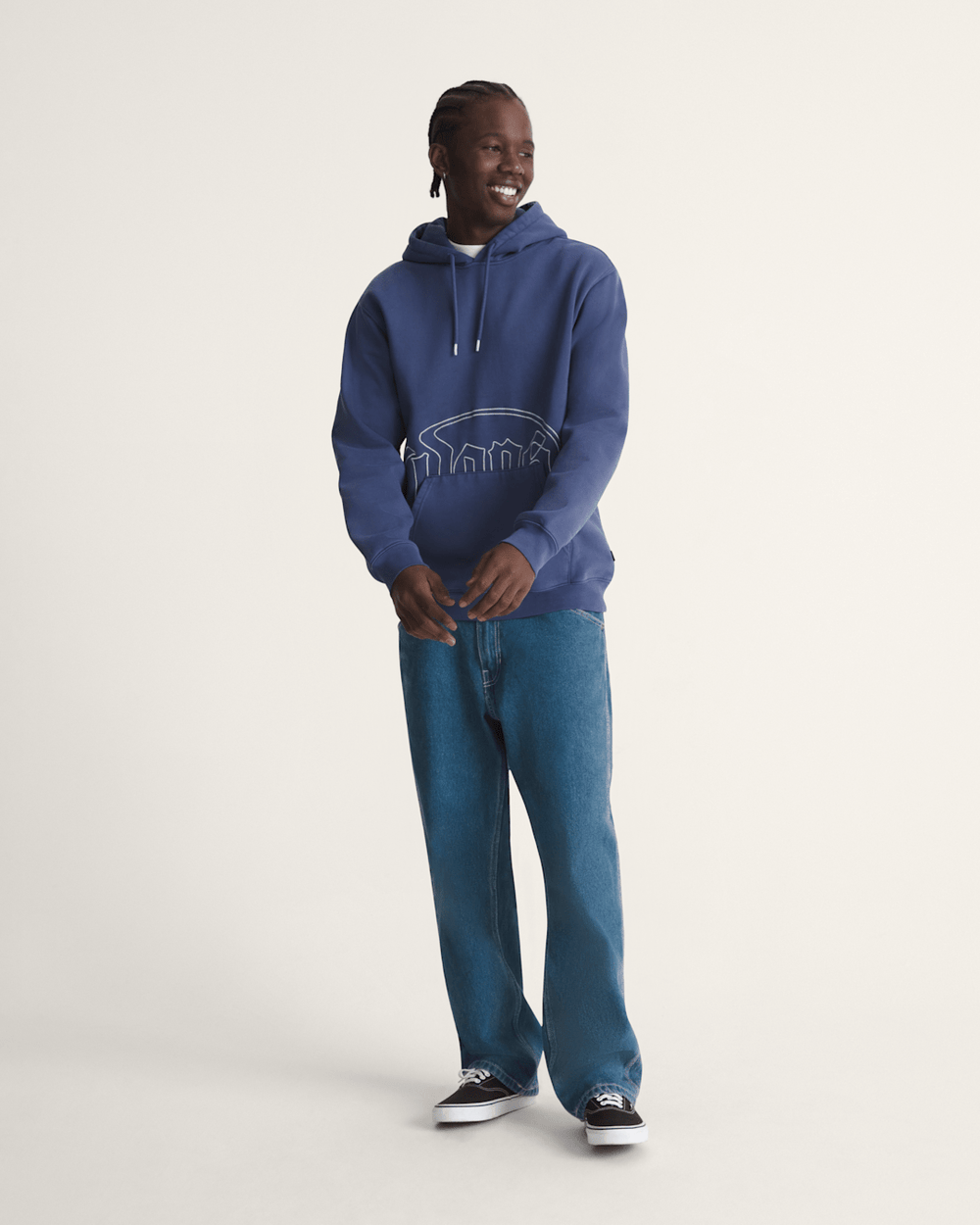 Olde Tymes Pullover Hoodie in Deep Twilight Blue | Vans on sale