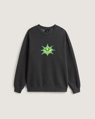 Star Checker Crew Sweatshirt in Black | Vans sale