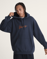 Scripted Vans Pullover Hoodie in Parisian Night Blue | Vans on sale