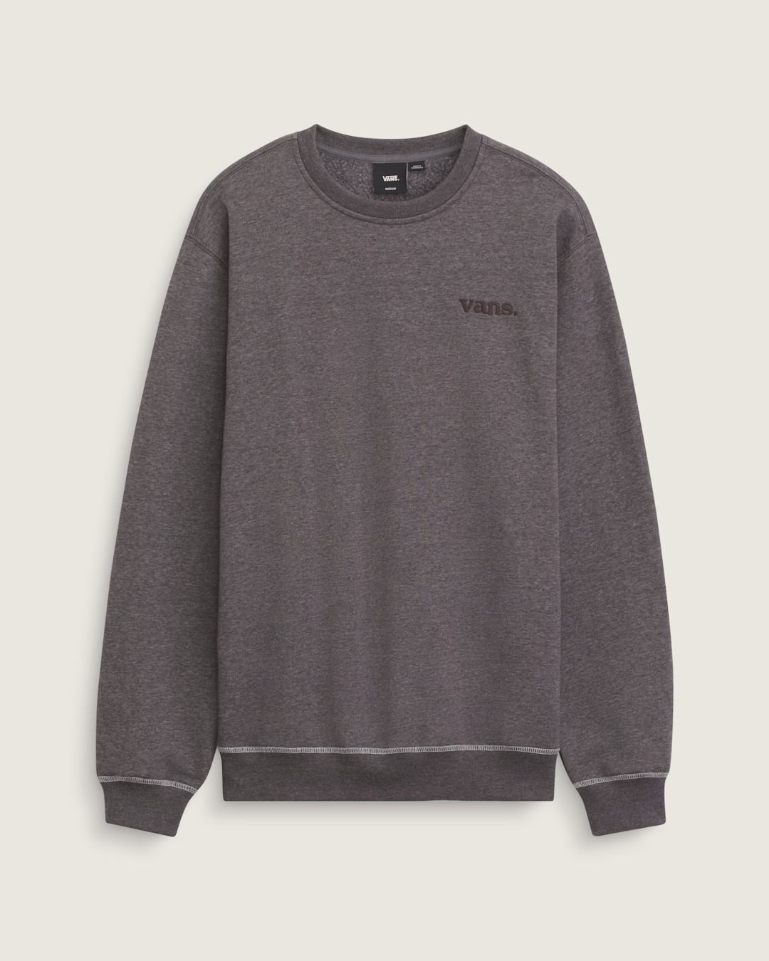 Vans 66 Crew Sweatshirt in Asphalt Grey | Vans online