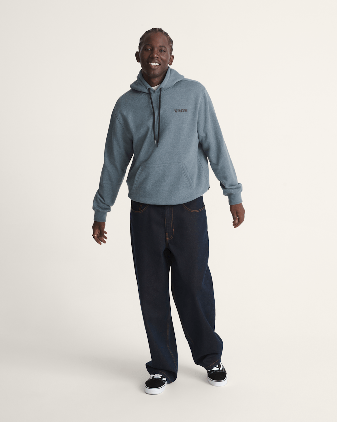 Vans 66 Pullover Sweatshirt in Stormy Weather Black | Vans outlet