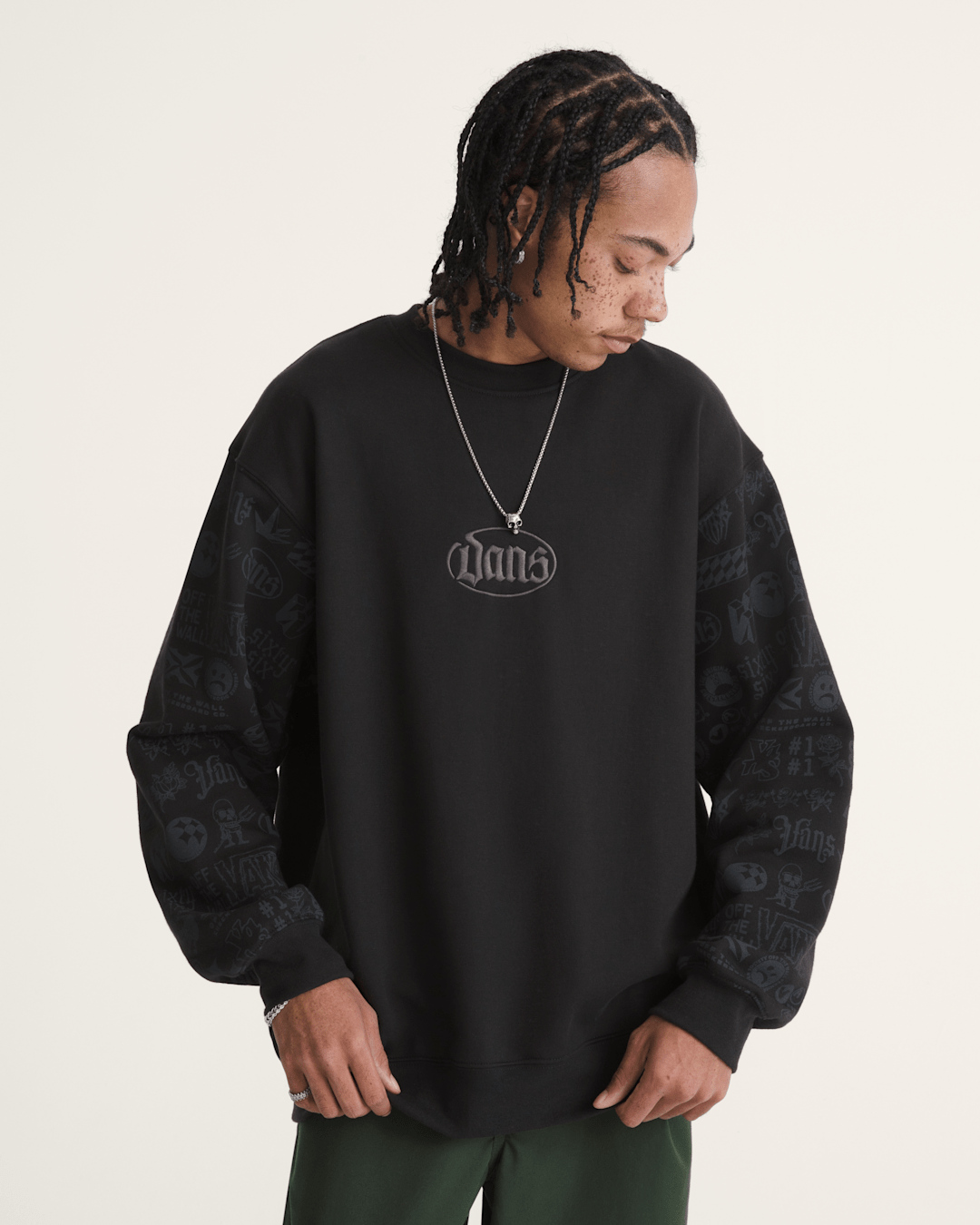 Mixed Lot Crew Sweatshirt in Black | Vans online