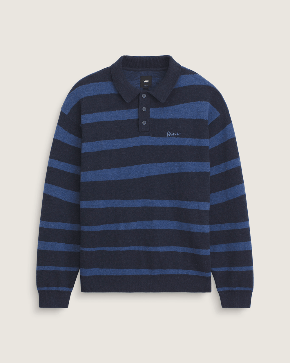 Davis Stripe Polo Sweater in Parisian Night Blue | Vans sale