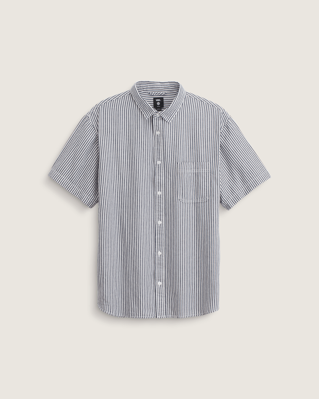 Lawson Stripe Button Up Shirt in White / Dress Blues | Vans sale