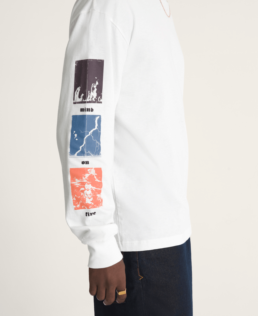 Stormcast Long Sleeve T-Shirt in Marshmallow White | Vans on sale