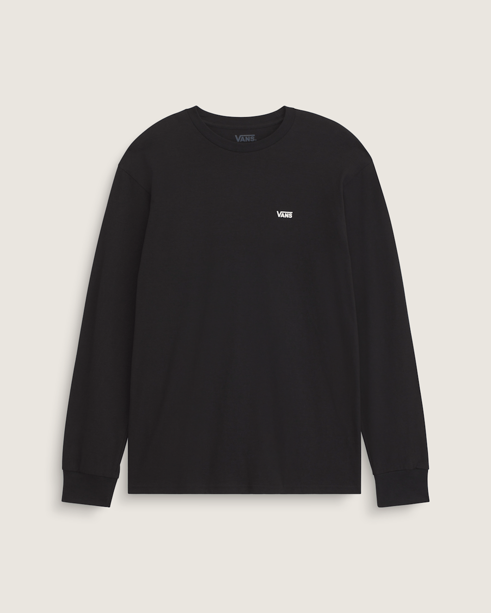 Left Chest Logo Long Sleeve T-Shirt in Black | Vans sale