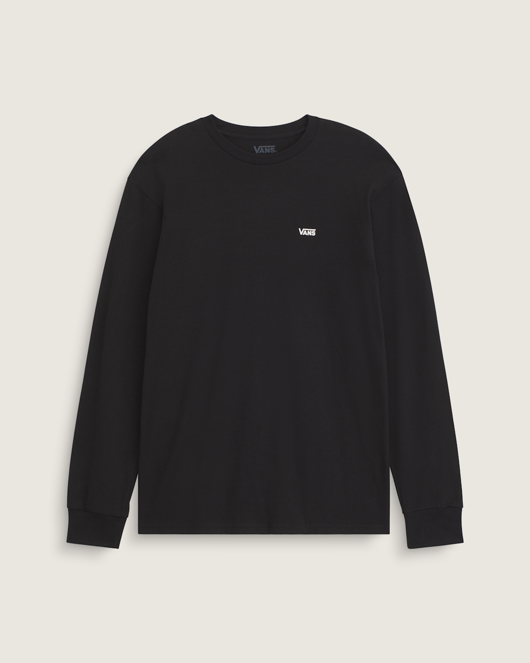 Left Chest Logo Long Sleeve T-Shirt in Black | Vans sale