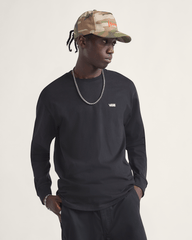 Left Chest Logo Long Sleeve T-Shirt in Black | Vans sale