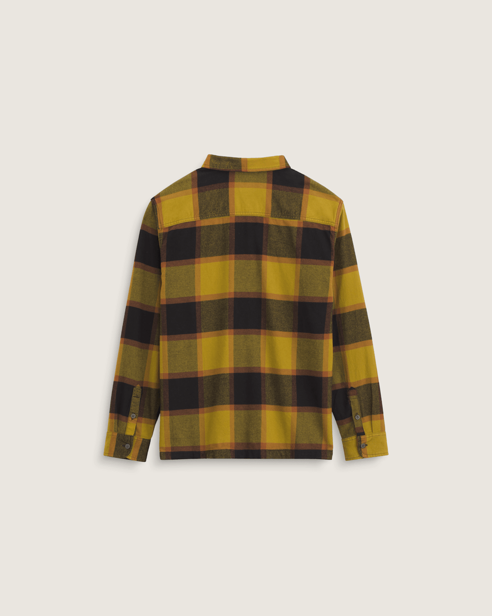 Larkspur Plaid Flannel Shirt in Burnt Gold Yellow / Black | Vans discount