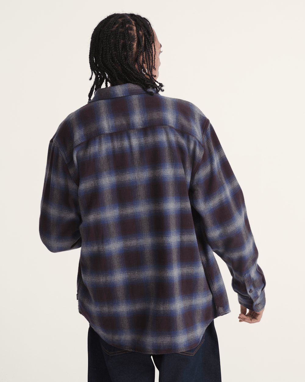 Bixby Plaid Flannel Shirt in Dark Port Red / Pewter Heather Grey | Vans online
