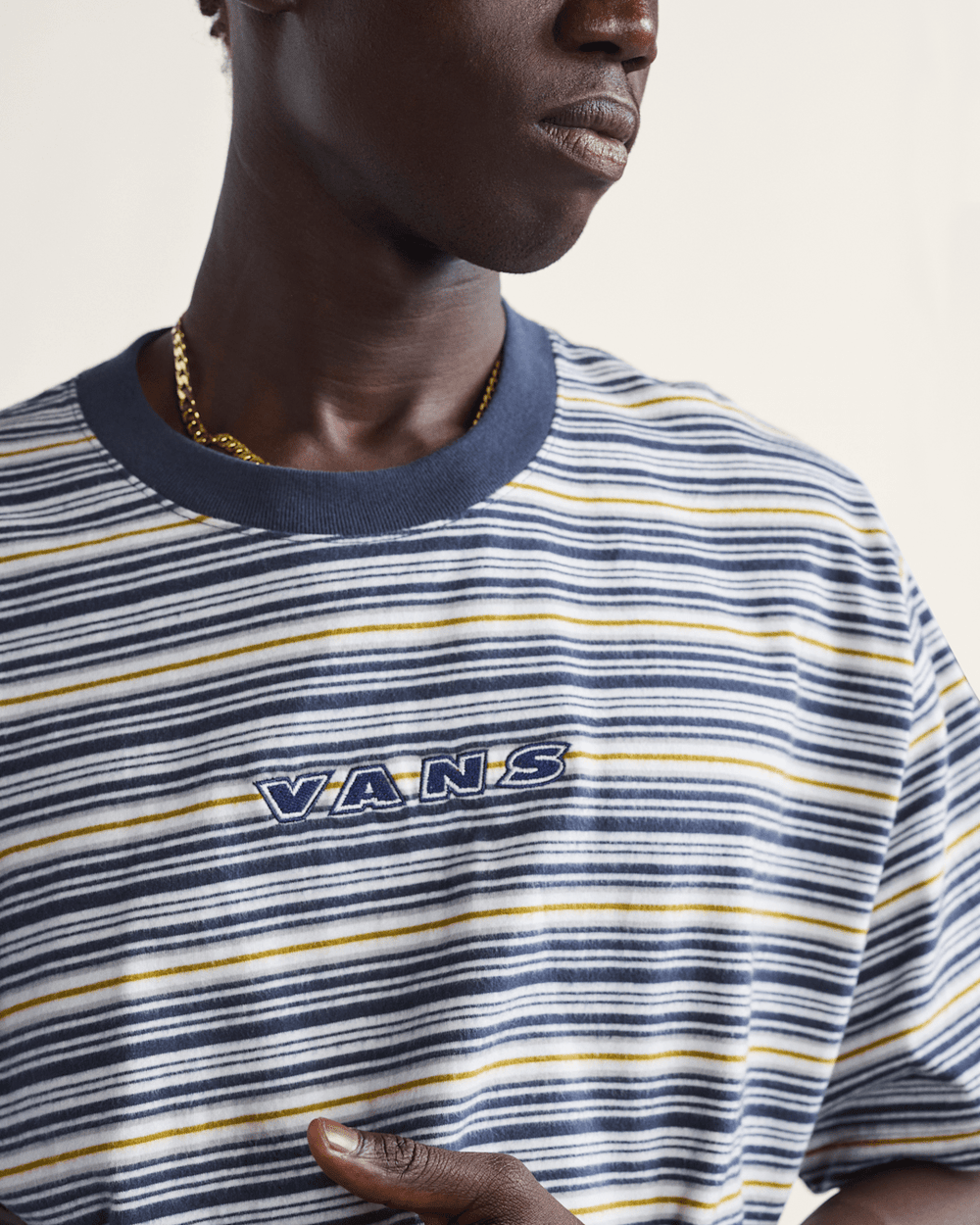 Cameron Stripe Shirt in Blue / Marshmallow White | Vans discount