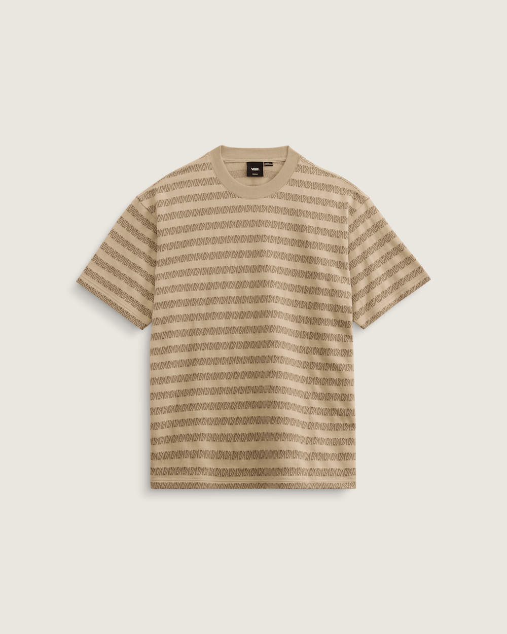 Palmer Jacquard Knit T-Shirt in London Fog Beige | Vans discount
