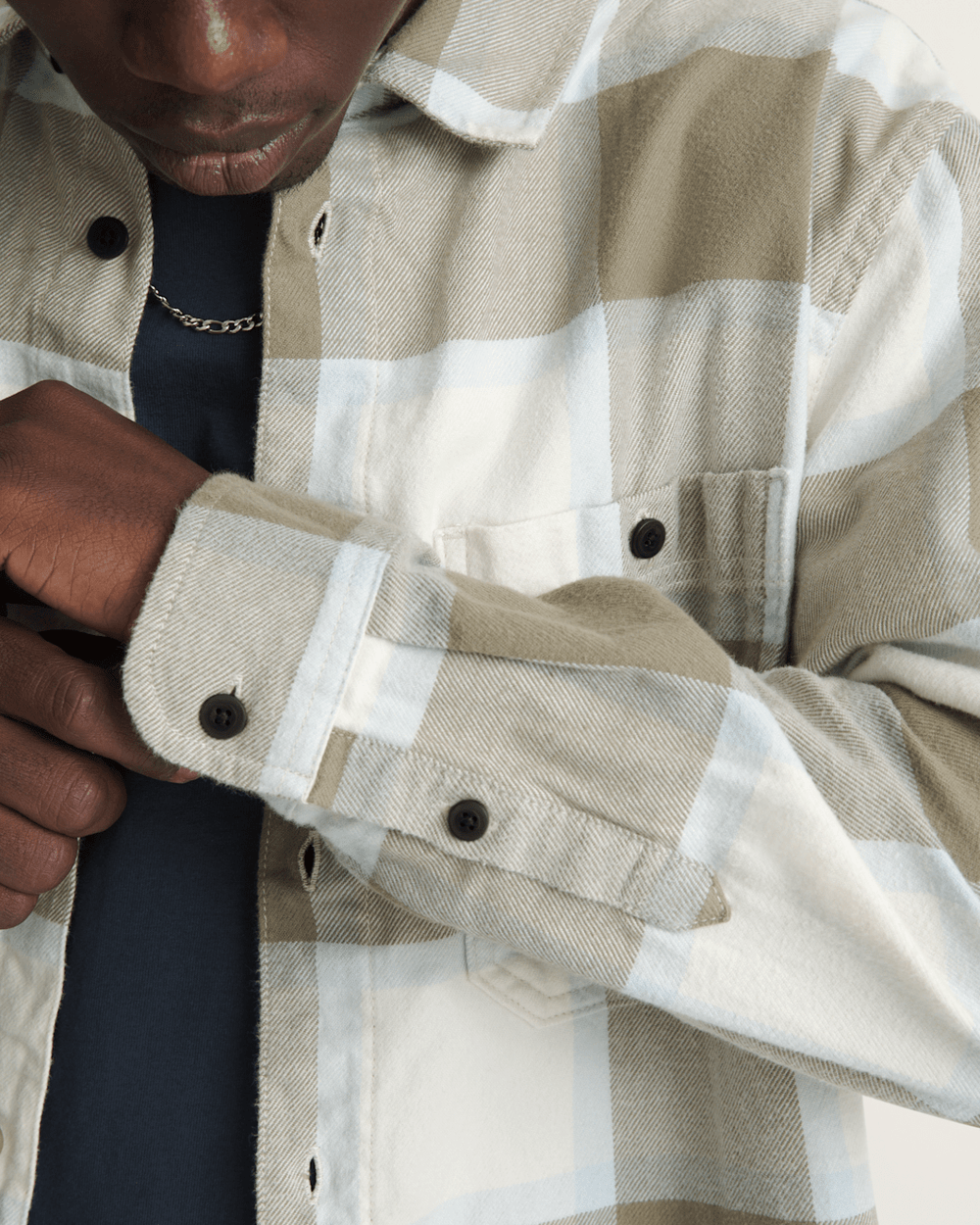 Larkspur Flannel Shirt in Turtledove White | Vans outlet