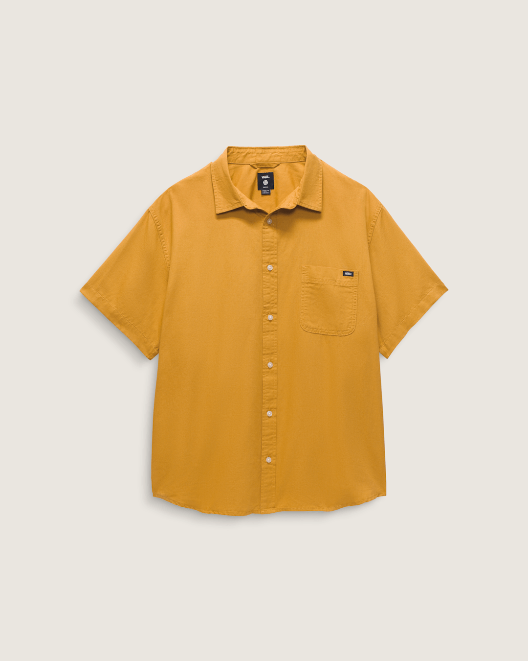 Lawson Solid Woven Shirt in Harvest Gold Yellow | Vans near me