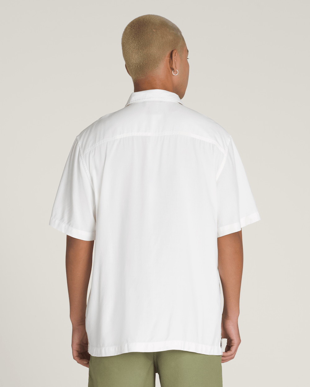 Creswell Woven Shirt in White / Grey | Vans discount