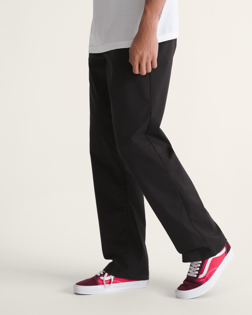 Authentic Chino Straight Pant in Black | Vans on sale