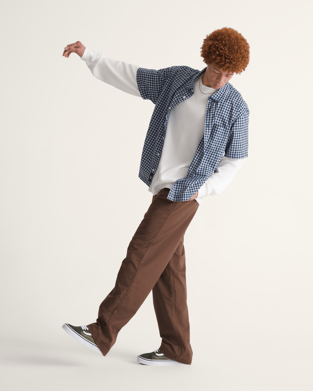 Authentic Chino Straight Pant in Vintage Cocoa Brown | Vans discount