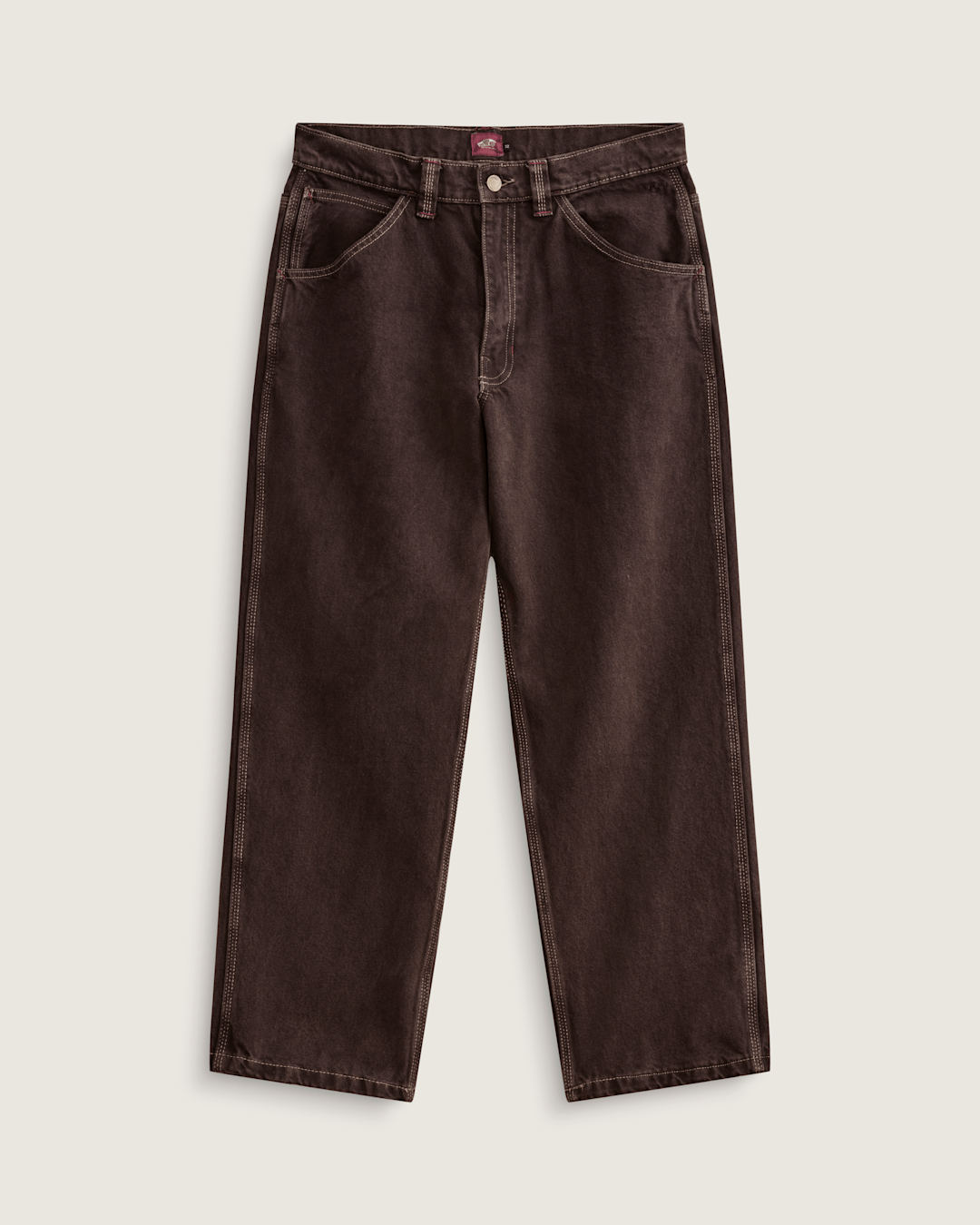 Skate Check-5 Loose Denim Pants in After Dark Brown | Vans on sale