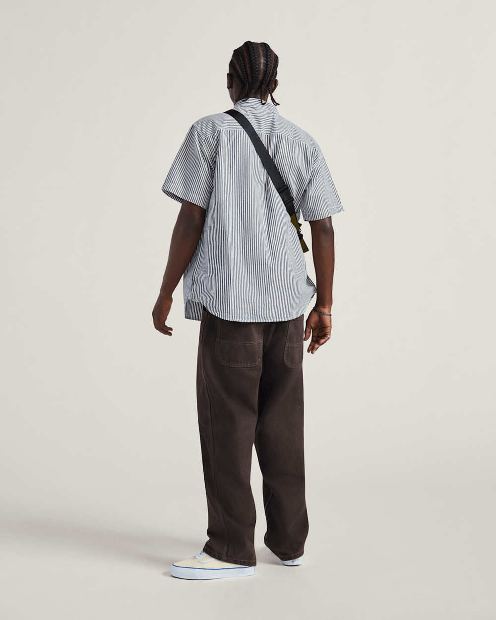 Skate Check-5 Loose Denim Pants in After Dark Brown | Vans on sale