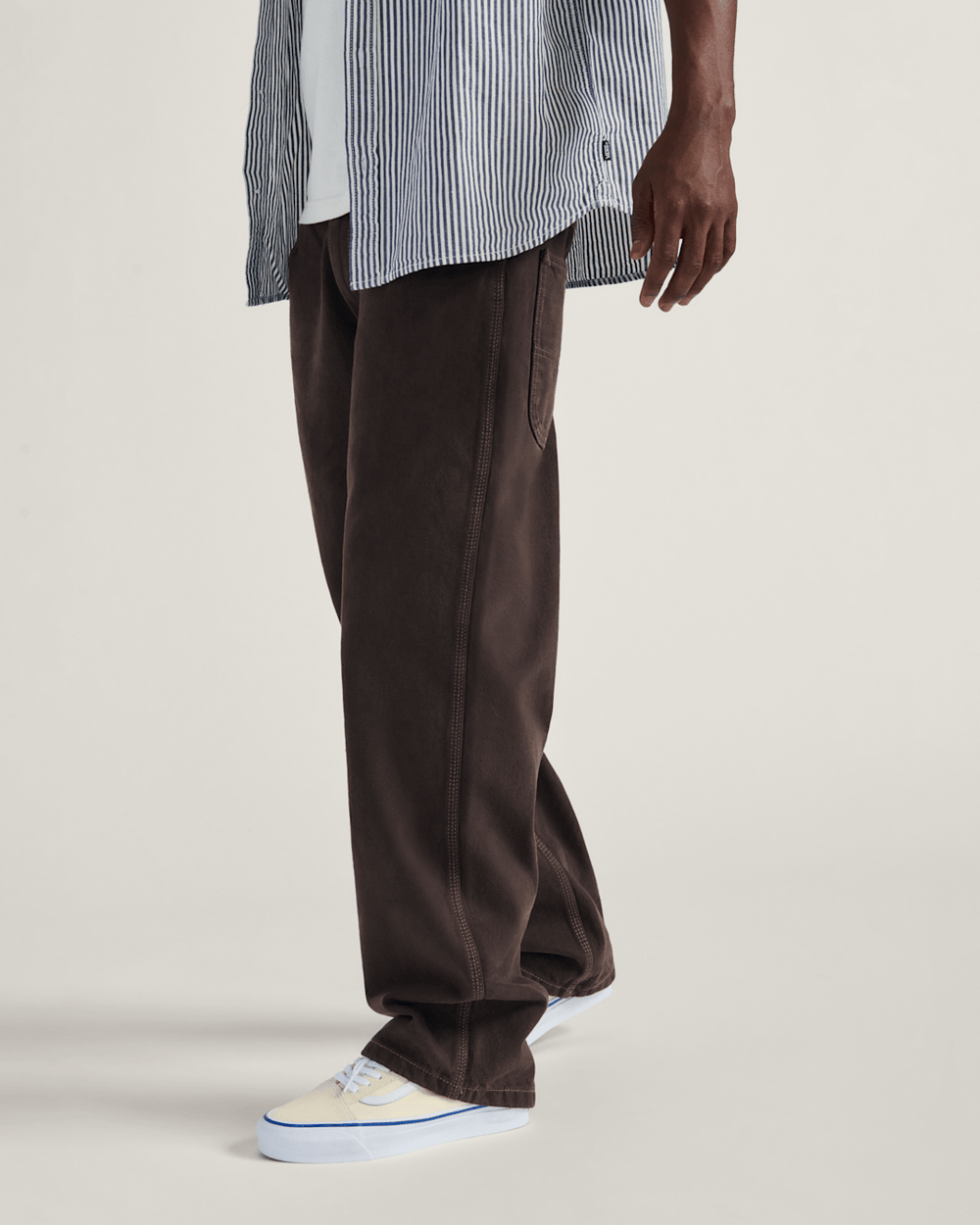 Skate Check-5 Loose Denim Pants in After Dark Brown | Vans on sale
