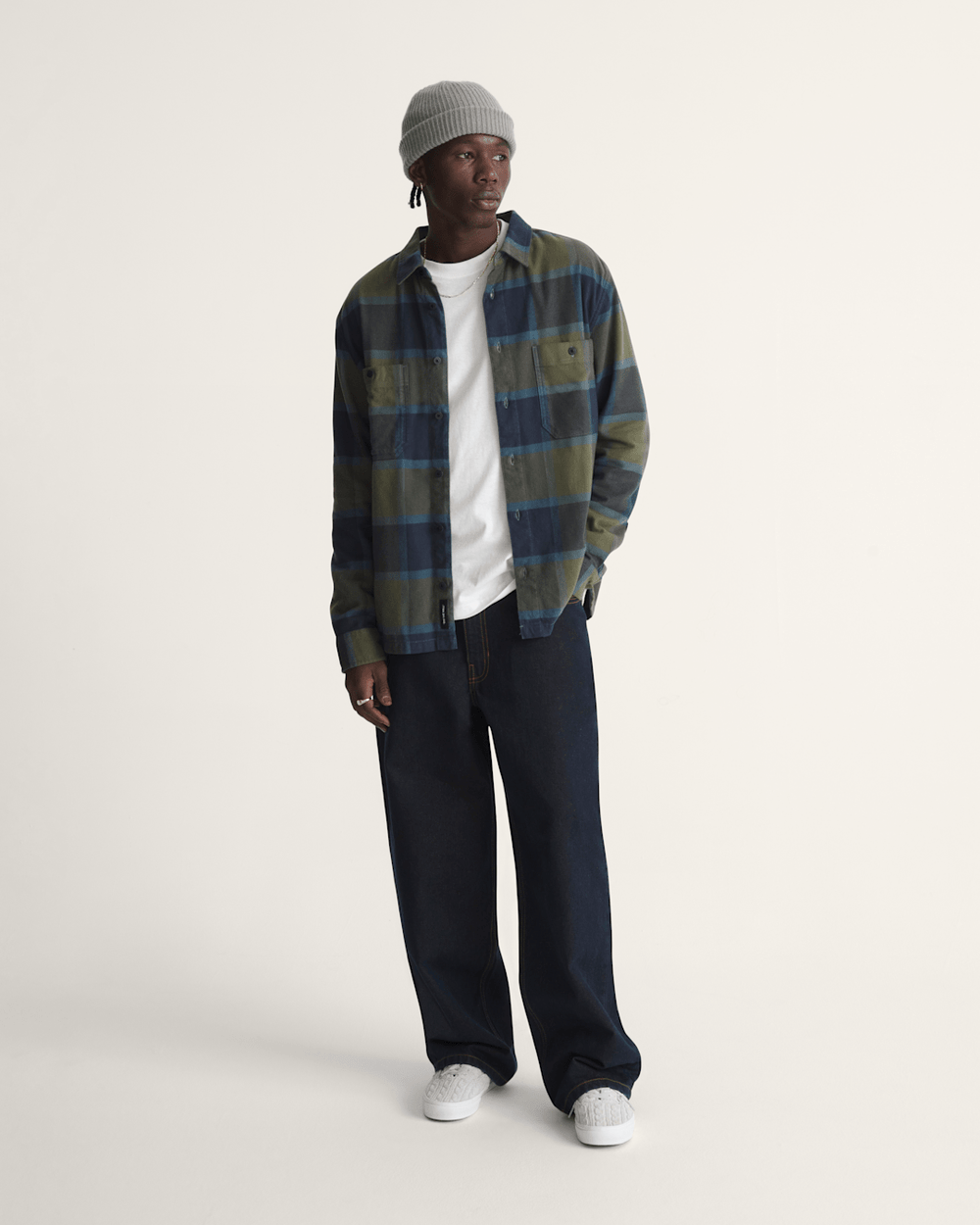 Check-5 Baggy Denim Pants in Dark Rinse Blue | Vans near me