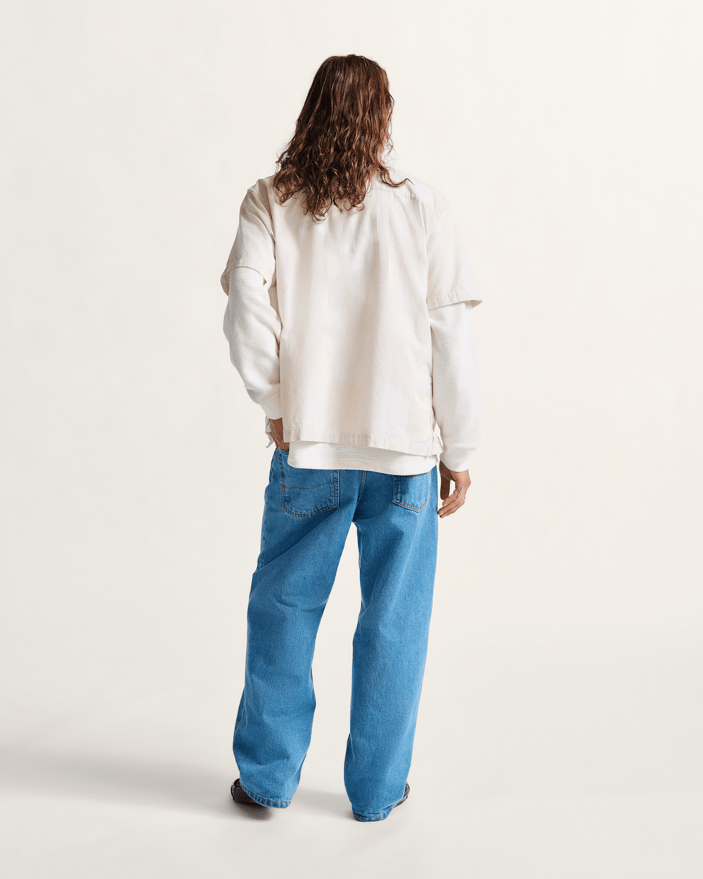 Check-5 Baggy Denim Pants in Stonewash Blue | Vans online