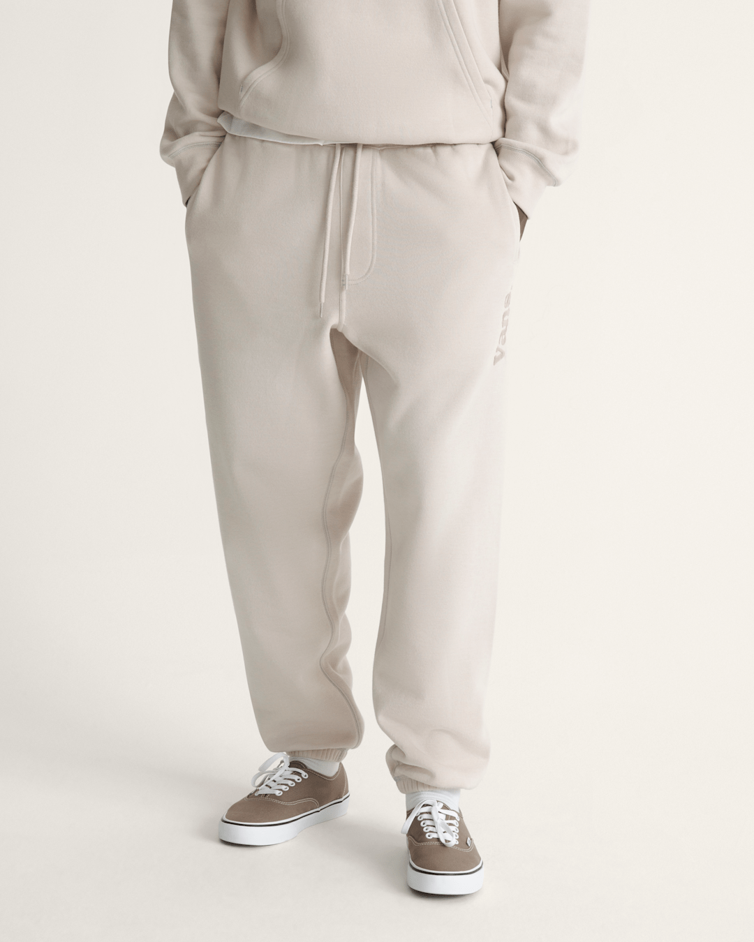 Vans 66 Sweatpants in Taupe Mist Grey | Vans on sale
