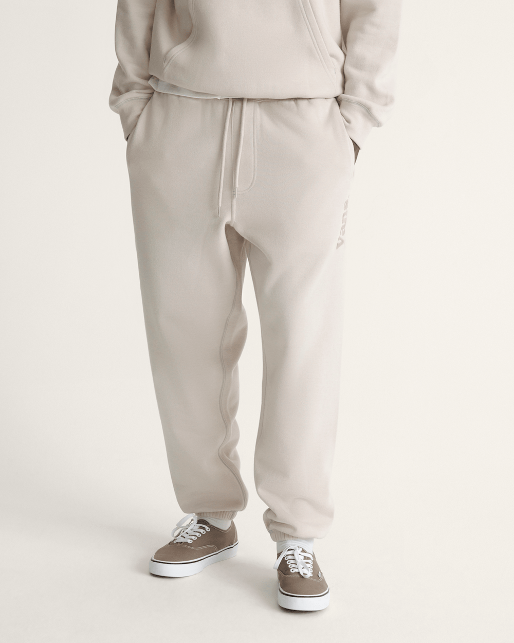 Vans 66 Sweatpants in Taupe Mist Grey | Vans on sale