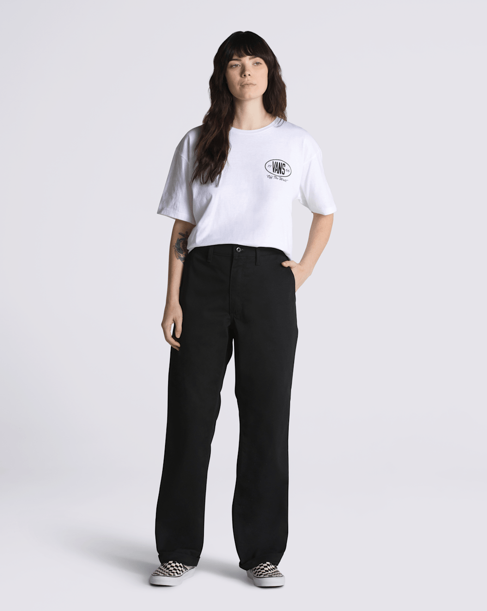 Authentic Chino Relaxed Pant Black | Vans sale