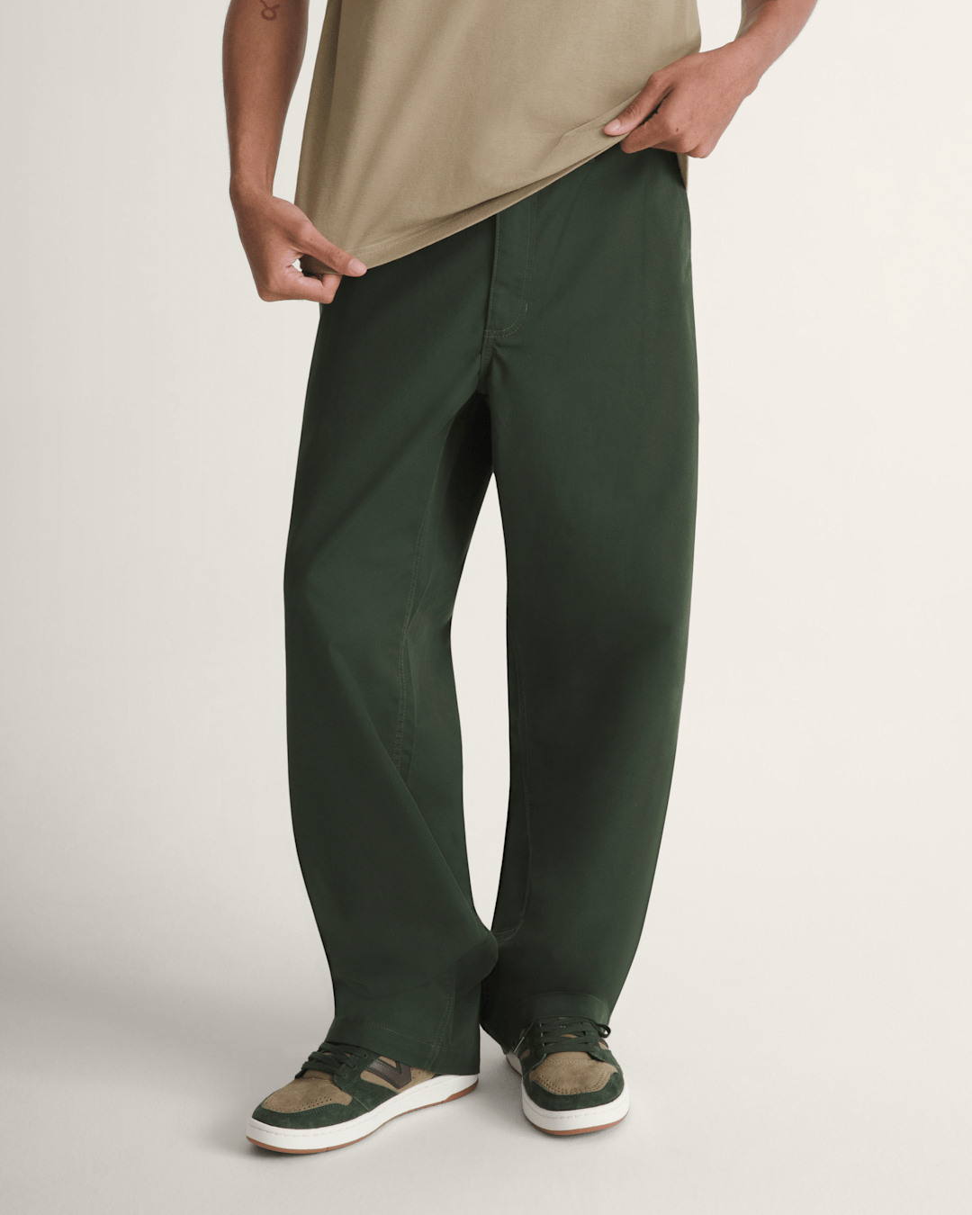 Authentic Chino Loose Pants in Dried Kelp Green | Vans discount