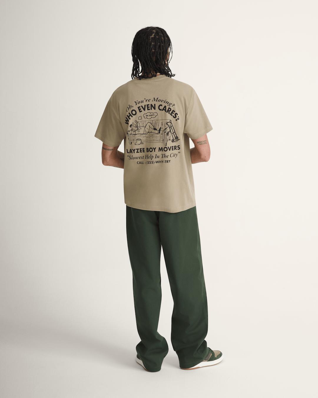 Authentic Chino Loose Pants in Dried Kelp Green | Vans discount