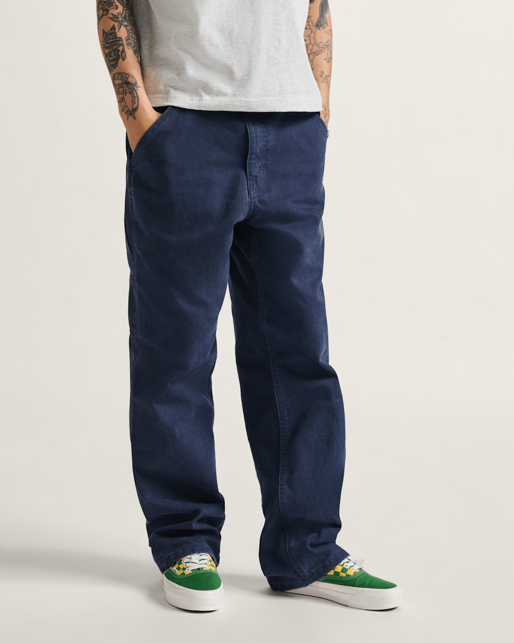 Drill Chore Carpenter Vintage Wash Pants in Parisian Night Blue | Vans online
