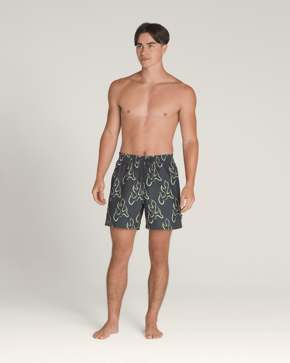 Primary Solid Elastic 17'' Boardshorts in Asphalt Grey / Shadow Lime Green | Vans near me