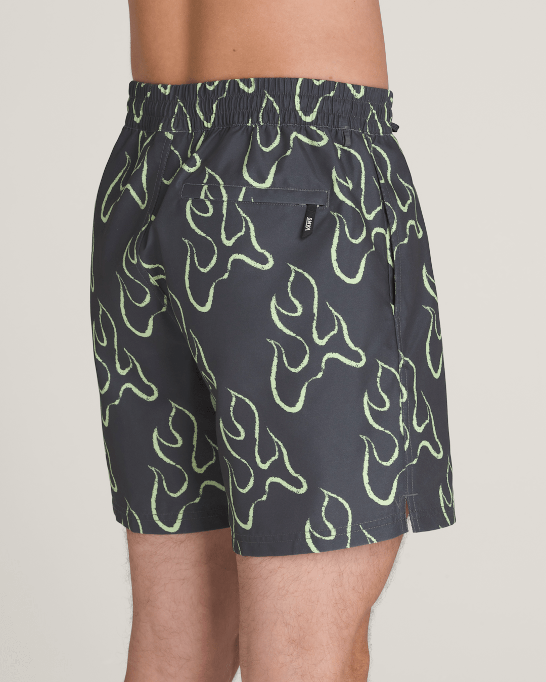 Primary Solid Elastic 17'' Boardshorts in Asphalt Grey / Shadow Lime Green | Vans near me