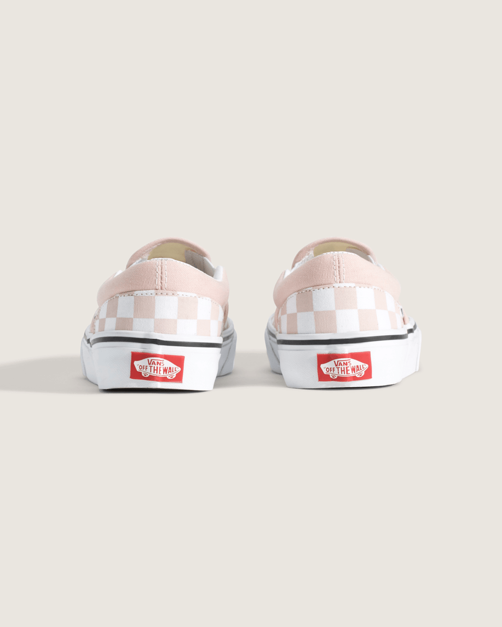 Big Kids Classic Slip-On Checkerboard Shoe in Checkerboard Sepia Rose | Vans sale